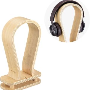 Bamboo headphone holder